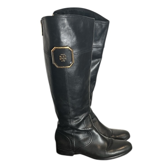 Tory Burch Shoes - Tory Burch black leather Lawrie riding boots size 8M